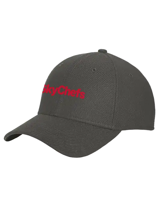 New Era Diamond Era Very Dark Grey Stretch Cap w/Sky Chefs Logo