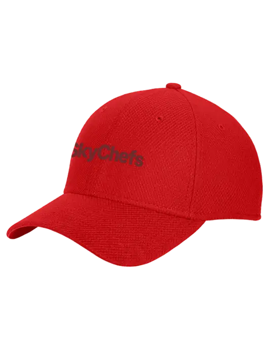 New Era Diamond Era Red Stretch Cap w/Sky Chefs Logo