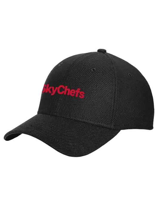 New Era Diamond Era Black Stretch Cap w/Sky Chefs Logo