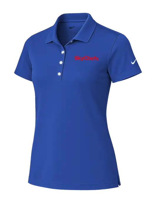 Nike Womens Royal Tech Basic Dri-FIT Polo
 w/Sky Chefs Logo